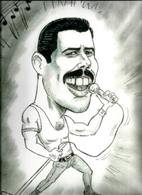 Freddie Mercury Caricature